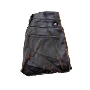 Zara The Biker Motorcycle Faux Leather Pants Size XS NWT
